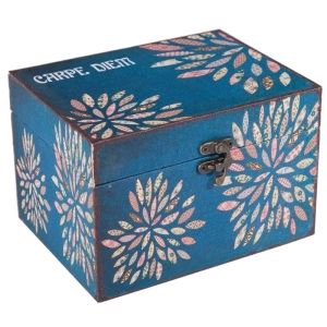 Caja pequeña de madera "Carpe Diem"