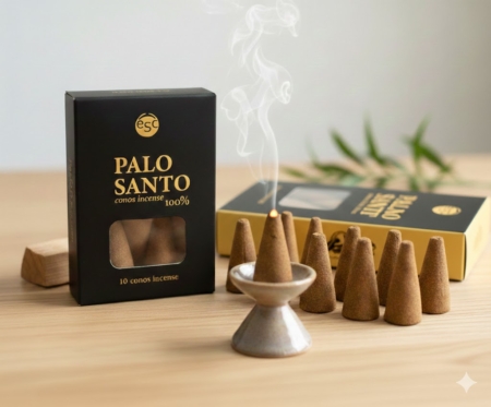 Euroscents Diffusion - Caja 10 conos de incienso de palo santo