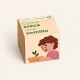 Kit infantil Cómo crece una semilla con ilustración infantil y texto verde